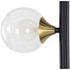 Misty 67.75 inch 40.00 watt Clear / Black Floor Lamp Portable Light